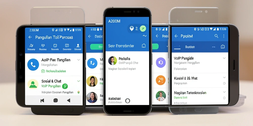 Antarmuka A200M yang menyenangkan untuk VoIP Panggilan.