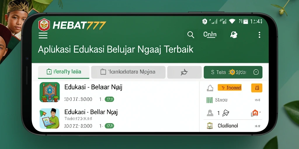 Tampilan antarmuka HEBAT777 yang menarik dan informatif.