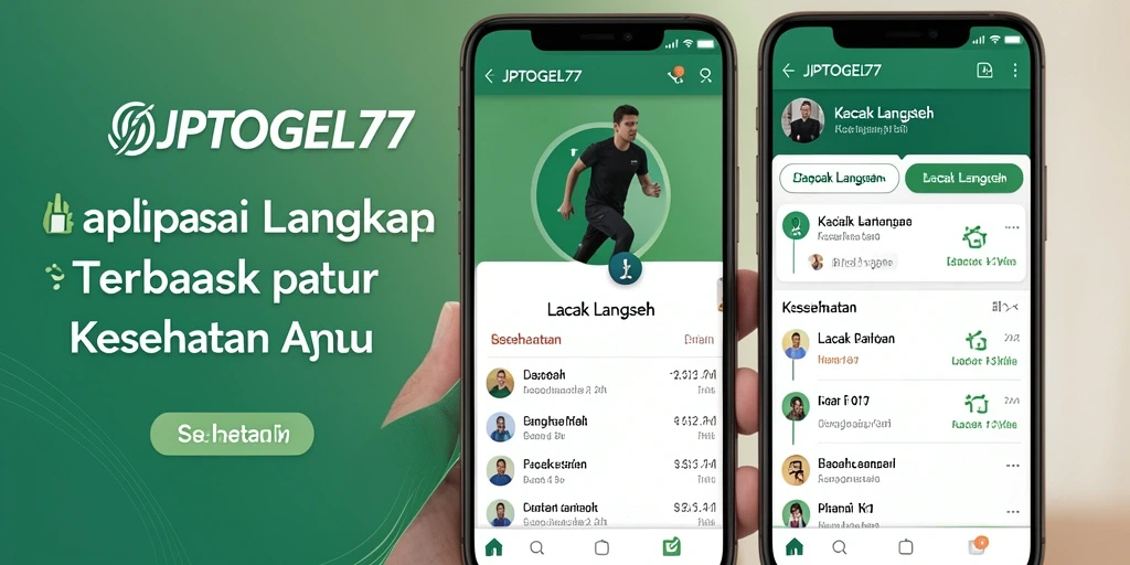 Antarmuka pengguna aplikasi Lacak Langkah JPTOGEL77 yang modern dan interaktif.