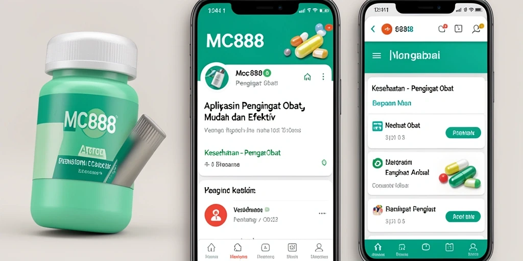 Antarmuka aplikasi MC888 yang sederhana dan fungsional.