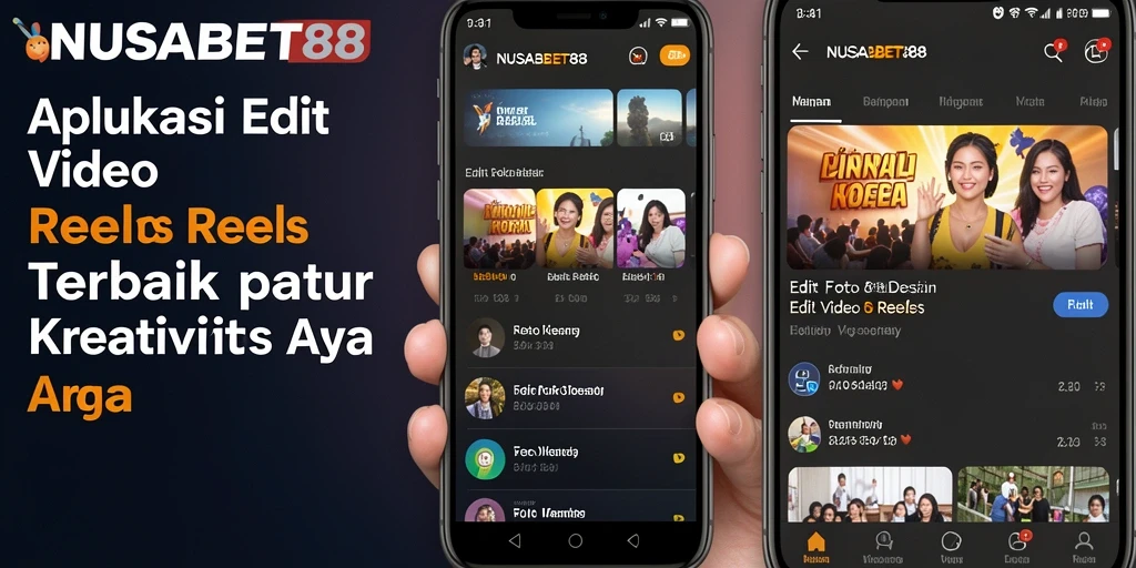 Antarmuka NUSABET88 untuk Edit Video Reels yang menarik dan intuitif.
