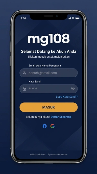 Panduan Login Akun mg108 untuk Pengguna Android